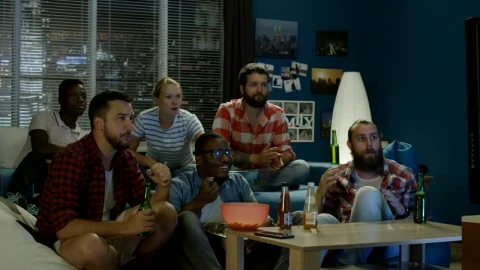 Stock Video Friends Watching To Be In The Living Room Live Wallpaper For PC - Free Live Wallpaper