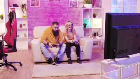 Stock Video Friends Playing A Console Game Live Wallpaper For PC - Free Live Wallpaper