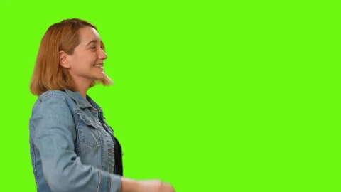 Stock Video Friends Man And Woman Meeting On A Green Background Live Wallpaper For PC - Free Live Wallpaper