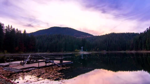 Stock Video Lake In The Mountain At Sunset Animated Wallpaper - Free Live Wallpaper