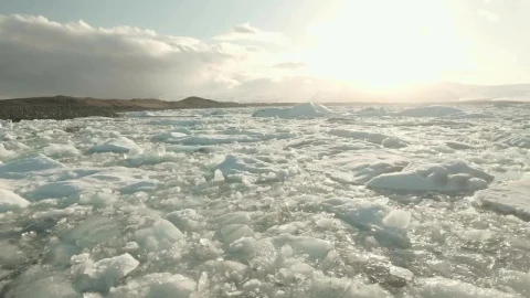 Stock Video Lake Ice Field Animated Wallpaper - Free Live Wallpaper