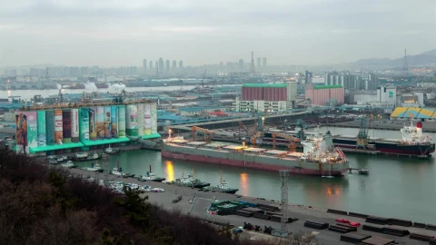 Stock Video Kyoto Industrial Pier Landscape Animated Wallpaper - Free Live Wallpaper