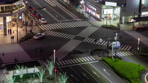 Stock Video Kyoto Crossroad With Traffic Time Lapse Animated Wallpaper - Free Live Wallpaper