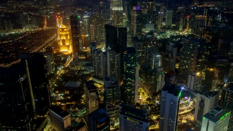 Stock Video Kuala Lumpur Cityscape At Night Animated Wallpaper - Free Live Wallpaper