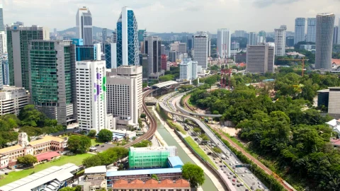Stock Video Kuala Lumpur Cityscape And Traffic Animated Wallpaper - Free Live Wallpaper