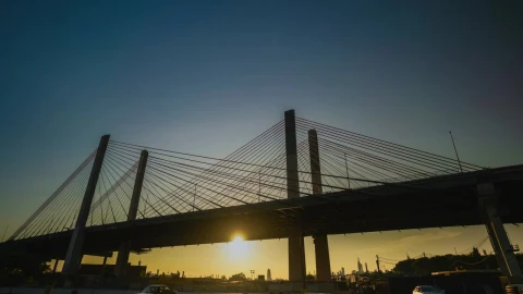 Stock Video Kosciuszko Bridge In New York Animated Wallpaper - Free Live Wallpaper