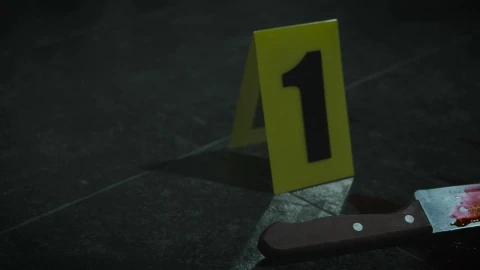 Stock Video Knife Covered In Blood At A Crime Scene Animated Wallpaper - Free Live Wallpaper
