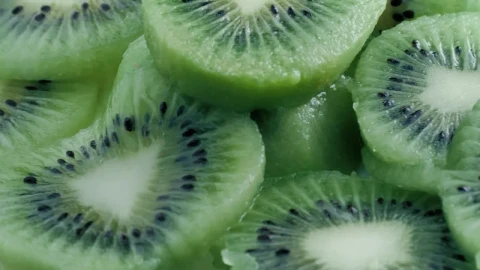 Stock Video Kiwi Slices Piled Up Animated Wallpaper - Free Live Wallpaper