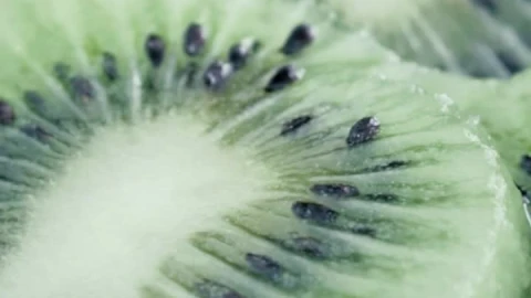 Stock Video Kiwi Slices Viewed In Detail Animated Wallpaper - Free Live Wallpaper