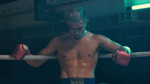 Stock Video Kickbox Fighter Resting In The Ring Animated Wallpaper - Free Live Wallpaper