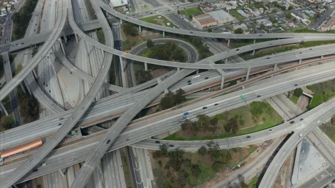 Stock Video Judge Pregerson Huge Highway Connection High View Animated Wallpaper - Free Live Wallpaper