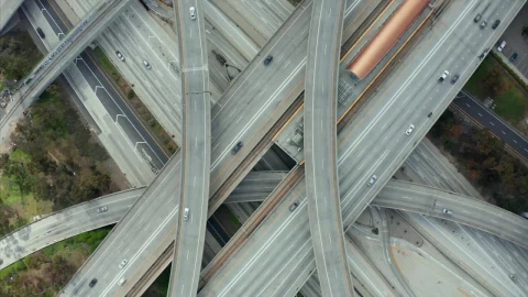 Stock Video Judge Pregerson Highway Top Shot Animated Wallpaper - Free Live Wallpaper