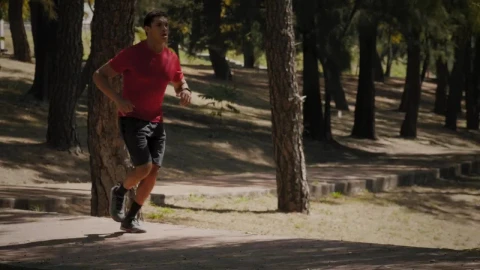 Stock Video Jogger Stopping To Take A Breath Animated Wallpaper - Free Live Wallpaper