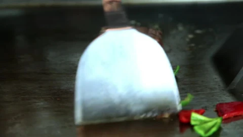 Stock Video Japanese Griddle With Meat And Vegetables Animated Wallpaper - Free Live Wallpaper