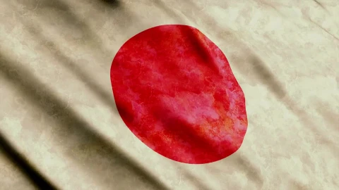 Stock Video Japan Flag Viewed In Detail Animated Wallpaper - Free Live Wallpaper