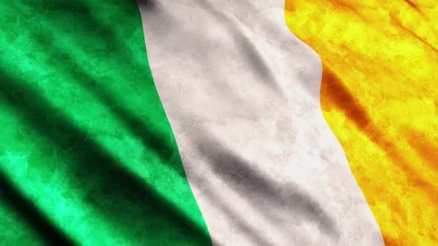 Stock Video Ireland Flag While Is Waving D Animated Wallpaper - Free Live Wallpaper