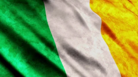 Stock Video Ireland D Render Flag While Waving Slowly Animated Wallpaper - Free Live Wallpaper