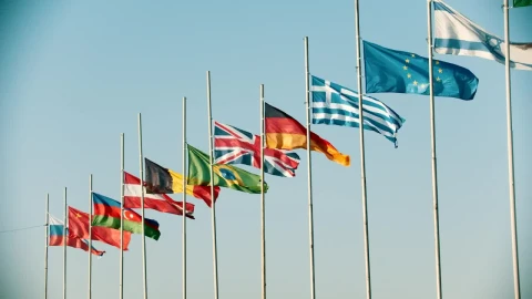 Stock Video International Flags Waving In The Wind Animated Wallpaper - Free Live Wallpaper