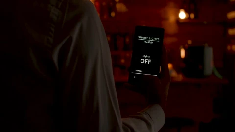 Stock Video Innovative Smart Home Mobile App Demonstration Animated Wallpaper - Free Live Wallpaper