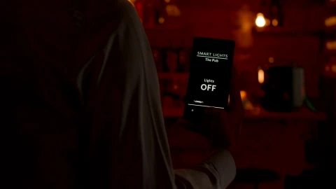 Stock Video Innovative Smart Home App Turns Lights On And Off Animated Wallpaper - Free Live Wallpaper