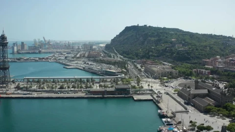Stock Video Industrial Port In Barcelona Animated Wallpaper - Free Live Wallpaper