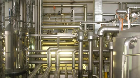 Stock Video Industrial Machinery Pipeline Animated Wallpaper - Free Live Wallpaper