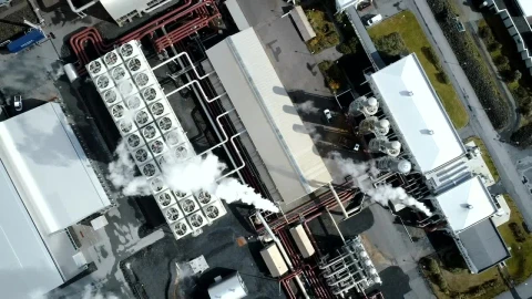 Stock Video Industrial Manufacturing Factory From Above Animated Wallpaper - Free Live Wallpaper