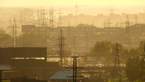 Stock Video Industrial Landscape And Moving Cars Animated Wallpaper - Free Live Wallpaper