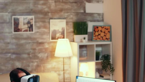 Stock Video Industrial Designer Working With Vr Glasses Animated Wallpaper - Free Live Wallpaper
