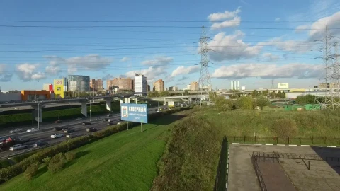Stock Video Industrial City And Traffic Along A Busy Road Animated Wallpaper - Free Live Wallpaper