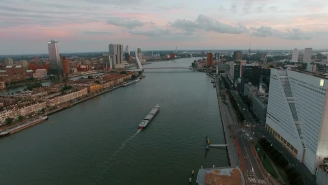 Stock Video Industrial Areas Of Rotterdam Animated Wallpaper - Free Live Wallpaper