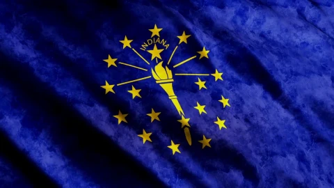Stock Video Indiana State Flag Waving Animated Wallpaper - Free Live Wallpaper