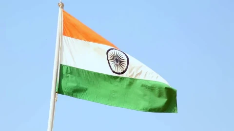 Stock Video India Flag Waving In The Sky Animated Wallpaper - Free Live Wallpaper
