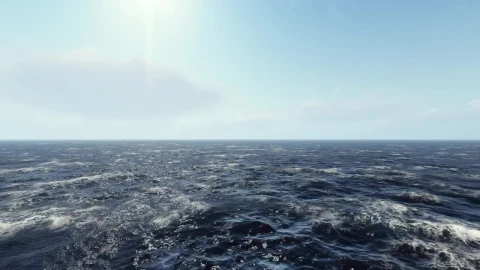Stock Video Immense D Sea Gently Rippling Under The Sun Animated Wallpaper - Free Live Wallpaper