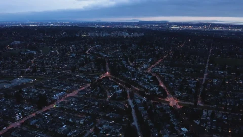 Stock Video Illuminated City Seen From Above Animated Wallpaper - Free Live Wallpaper