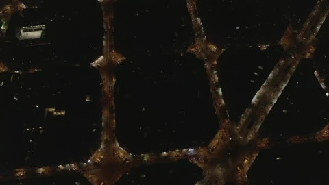 Stock Video Illuminated Avenues In The City Of Barcelona Animated Wallpaper - Free Live Wallpaper