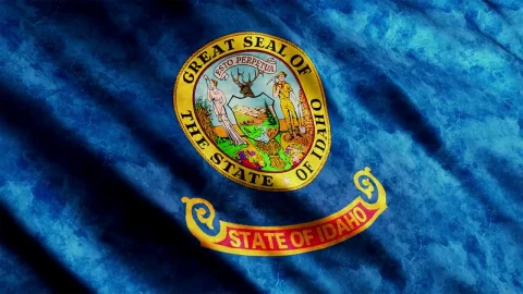 Stock Video Idaho State Flag From Usa Animated Wallpaper - Free Live Wallpaper
