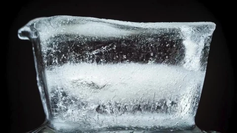 Stock Video Ice Melting On A Black Background Time Lapse Animated Wallpaper - Free Live Wallpaper