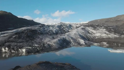Stock Video Ice Fields In Front Of A Glacier Animated Wallpaper - Free Live Wallpaper