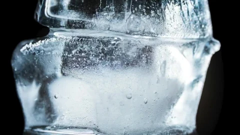 Stock Video Ice Cubes Thawing On Black Background Animated Wallpaper - Free Live Wallpaper