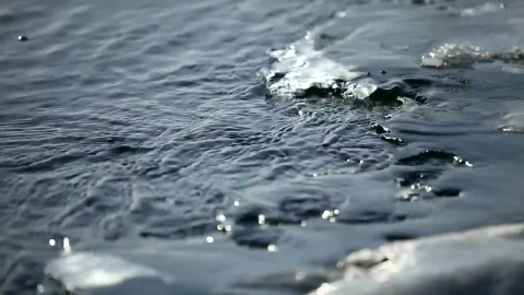 Stock Video Ice And Water Closeup Animated Wallpaper - Free Live Wallpaper