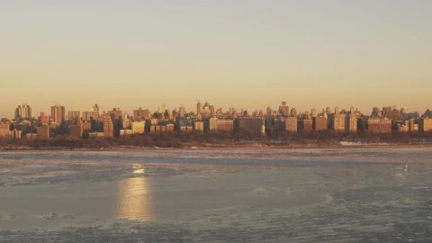 Stock Video Ice Across The Hudson River Animated Wallpaper - Free Live Wallpaper