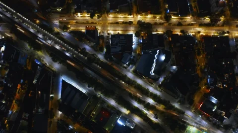 Stock Video Hyperlapse Of Traffic On A Bridge At Night Animated Wallpaper - Free Live Wallpaper