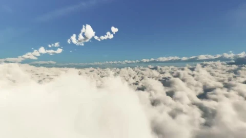 Stock Video Hyperlapse Of A Flight Above The Clouds Animated Wallpaper - Free Live Wallpaper