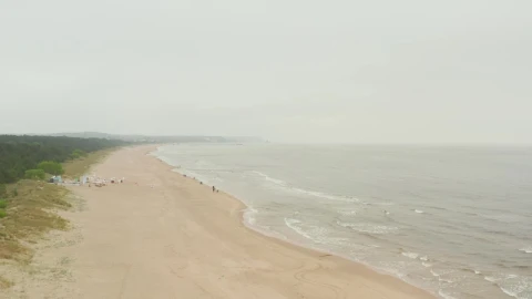 Stock Video Huge Lonely Beach Overlooking The Skyline Animated Wallpaper - Free Live Wallpaper