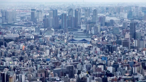 Stock Video Huge City From On High As Night Falls Animated Wallpaper - Free Live Wallpaper