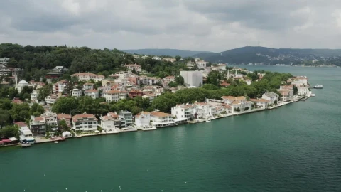 Stock Video Houses Along The Istanbul Coast Animated Wallpaper - Free Live Wallpaper