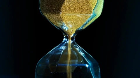 Stock Video Hourglass With Golden Sand Animated Wallpaper - Free Live Wallpaper