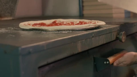 Stock Video Hot Oven Baking Pizzas Animated Wallpaper - Free Live Wallpaper