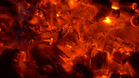 Stock Video Hot Coals For Cooking Animated Wallpaper - Free Live Wallpaper